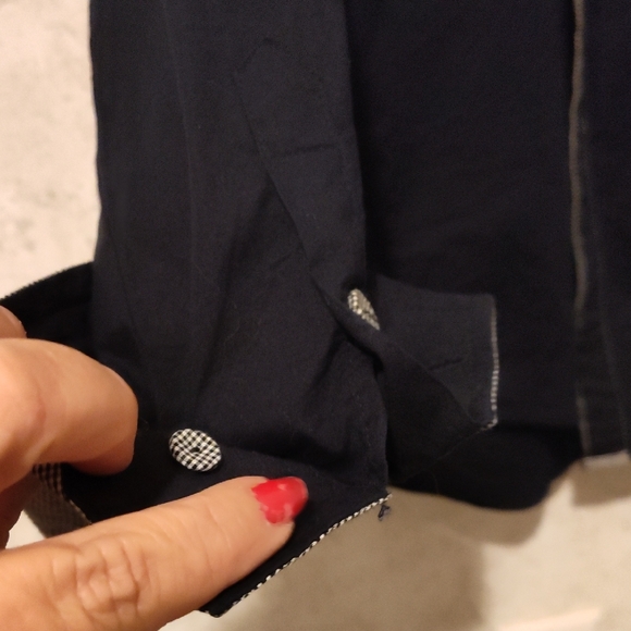 🎄 Men's Navy Dress Shirt - Picture 3 of 5